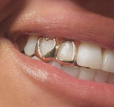 گریلز دندون طرح قلب نقره ای 🩶🦷