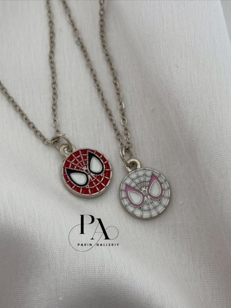 گردنبند ست اسپایدر من و اسپایدر وومن💗🕷