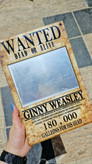آینه چوبی طرح wanted🪞🗡