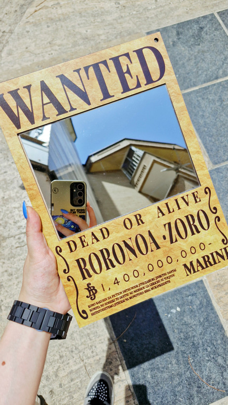 آینه چوبی طرح wanted🪞🗡