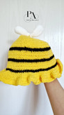 کلاه بافتنی پینترستی زنبور 🐝💛