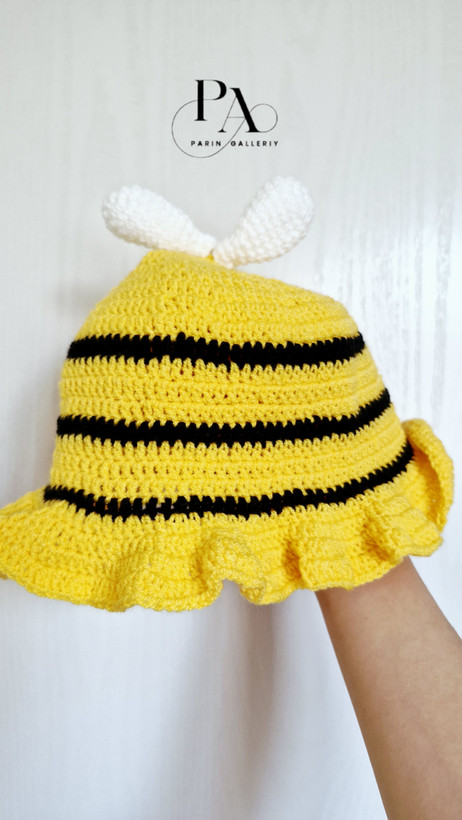 کلاه بافتنی پینترستی زنبور 🐝💛