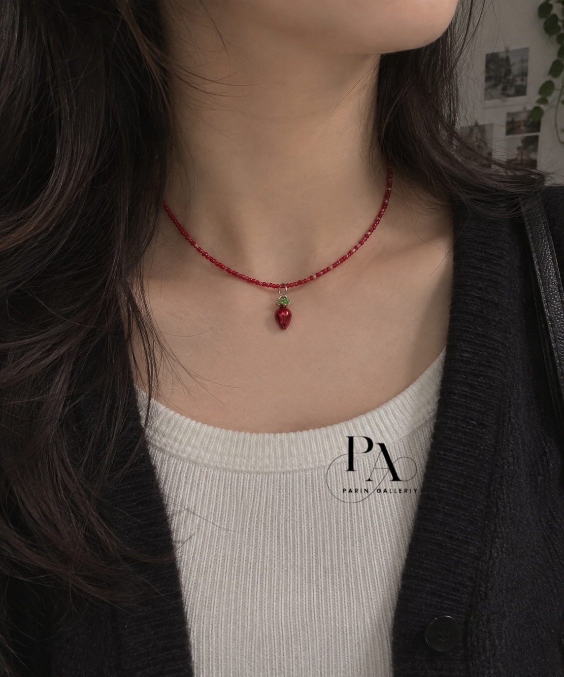 گردنبند تابستونی توت فرنگی🍓❤️
