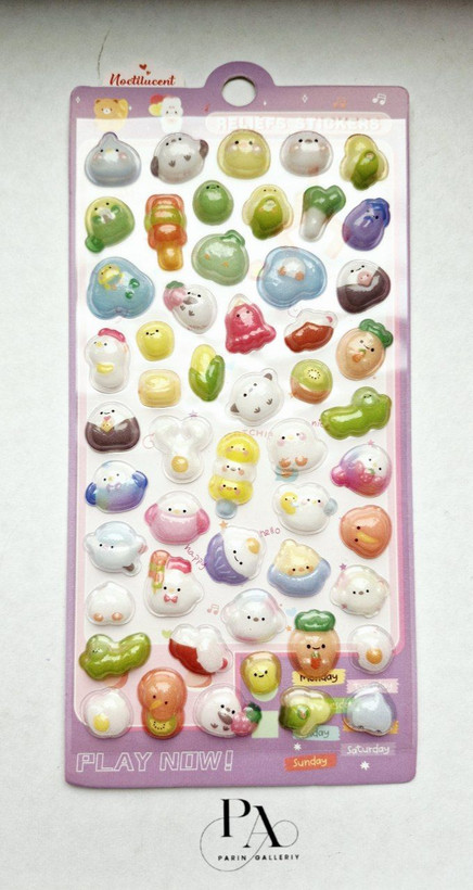 Bubble sticker 🍭🫧طرح میوه و سبزیجات 🥕🌽