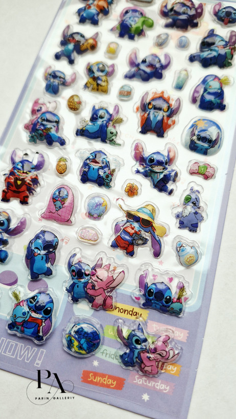 Bubble sticker 🍭🫧طرح استیچ 💙🪼