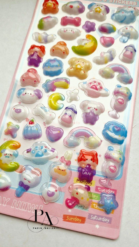 Bubble sticker 🍭🫧طرح هاپو و پنجول 🐶🐾