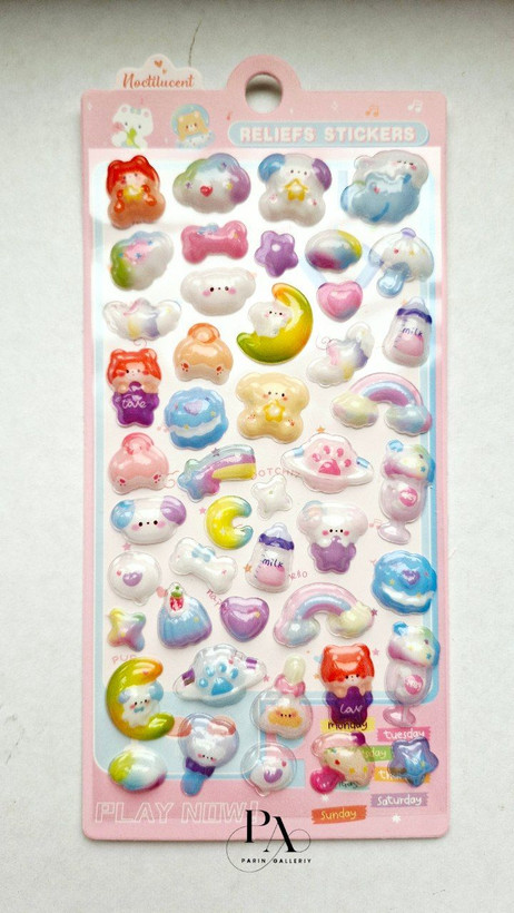 Bubble sticker 🍭🫧طرح هاپو و پنجول 🐶🐾
